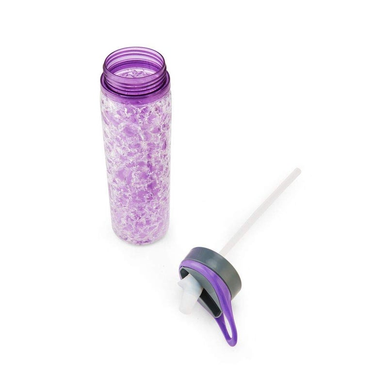 Copco 5237208 Freezeable Double Wall Insulated Tritan Water Bottle with Crackle Gel, 18-Ounce, Purple - Image 4